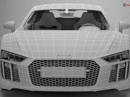 Audi R8 V10 2016 3d Model 3ds Max Fbx C4d Lwo Lws Lw Ma Mb Obj Audi R8 V10 Audi R8 Audi