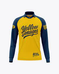Download Men S Raglan Soccer V Neck Jersey Front View In Apparel Mockups On Yellow Images Object Mockups