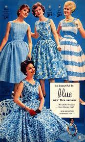 Be Beautiful In Blue Fifties Fashion Fashion Vintage Fashion
