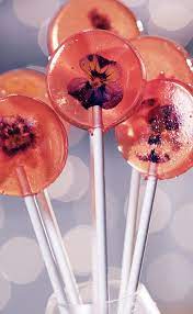 Flower Lollipops Homemade Candies Candy Recipes Homemade Edible Gifts