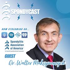 New Spondycast Episode Alert! Join us as Dr. Walter Maksymowych, a leading  rheumatologist and #researcher, unpacks the transformative role of  biomarkers in personalized medicine for Spondyloarthritis (SpA). From  revolutionary diagnostics to tailored
