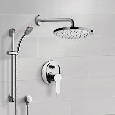 Share your knowledge of this product with other customers. Remer Sfr12 By Nameek S Galiano Chrome Shower System With 8 Rain Shower Head And Hand Shower Thebathoutlet