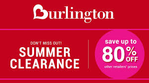 Online Only Summer Clearance Save Up To 80 Off Store Burlingtoncoatfactory Scope Entire Store Ends O Burlington Coat Factory Burlington Local Coupons