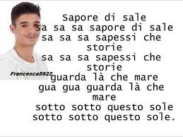 Traduzioni di sapore di sale. Sapore Di Sale Moreno Youtube