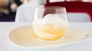 Floating island (also known as snow eggs) is a delicious airy dessert of french origins, which consists in beaten egg whites that are poached before being placed on custard, that are often topped with a thin lattice of caramel and garnished with roasted almonds but also sometimes crushed praline, crushed pink pralines or finely julienned lemon zest. Quay S Famous Snow Egg Dessert Will Be Taken Off The Menu This April