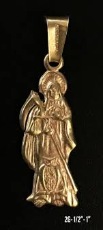 Enter & enjoy it now! Santa Muerte Pendant 10k Solid Gold Tamayo Gold Llc