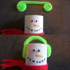 Pour vous les bonhomme de neige sont toujours réalisés avec de la neige ?des bonhommes de neiges avec des bouts de bois peints. Bricolage Bonhomme De Neige