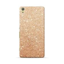 sony xperia xa ultra rose gold bling glitter sparkle design case