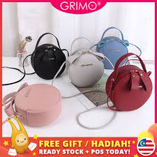 14 benda wajib kena ada dalam beg tangan wanita. Ready Stock Grimo Suuuycity Round Women S Sling Bag Shoulder Women S Handbags Travel Beg Tangan Wanita Shopee Malaysia