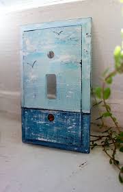 Decorate The Beach Room Hand Painted Ocean Light Switch Cover Light Switch Covers Hand Painted Beach Room