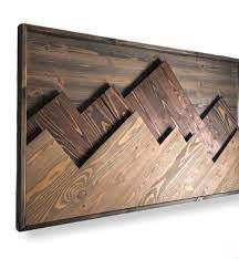 Mountain Wall Art Light Up Wood Wall Design Wood Wall Art Wooden Wall Decor