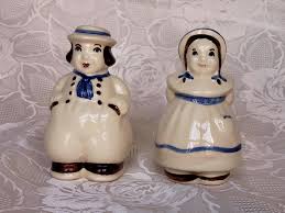 Given how ubiquitous salt and pepper are in kitchen spice racks. Vintage Shawnee Dutch Boy Girl Salt Pepper Shakers Aunt Gladys Attic
