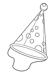 Mac and cheese coloring page. Birthday Cap Coloring Page 1001coloring Com