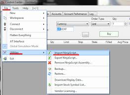 import a ninjatrader strategy indicator or script