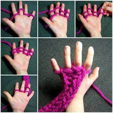 Maybe you would like to learn more about one of these? Finger Knitting Instructions Easy Video Tutorial Finger Knitting Diy Finger Knitting Finger Knit Scarf