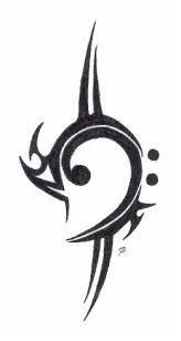 The tribal bear tattoo is all about flaunting delicate artwork. Tribal Bass Clef By Onk Ink On Deviantart Marquesan Tattoos Star Tattoos Basic Tattoos