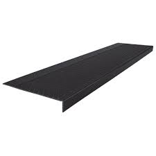 Does not slip and is, therefore, safer to to begin with, a stair tread refers to the horizontal portion of the stairs on which people step and walk. Unbranded Diamond Profile Black 12 In X 60 In Rubber Square Nose Stair Tread Cover 60301p100 The Home Depot