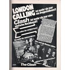 London calling to the faraway towns now war is declared, and battle come down london calling to the underworld come out of the cupboard, you boys and girls london calling, now don't look to us phoney beatlemania has bitten the dust london calling. London Calling German 1980 Cbs Promo Type Advert Album Release Poster By The Clash Poster Display With Gmvrecords Ref 118854975