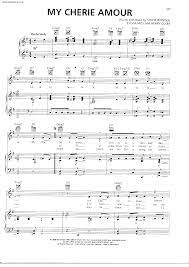 Stevie Wonder My Cherie Amour Sheet Music Pdf Free Score Download