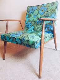Vintage Mid Century Modern Danish Floral Lounge Chair By Dazzlingvintagefinds 350 00 Mid Century Modern Chair Modern Chairs Chair