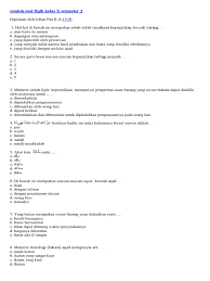 Contoh Soal Fiqih Kelas X Semester 2