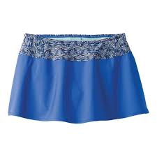 Womens Prana Sakti Swim Skirt Size Xs Blue Seashells