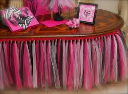 Black And White Table Skirting Zebra Fun Tulle Table Skirt 6 Foot Party By Alongcameaparty 59 00 Tulle Table Tulle Table Skirt Table Skirt