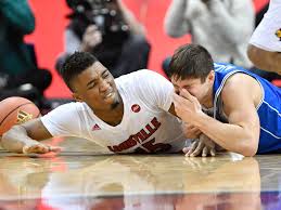 Louisville's donovan mitchell winds up for huge alley oop. Donovan Mitchell Once Slapped Now Teammate Grayson Allen Slc Dunk