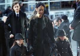 Thank you for watching over us. Celine Dion And Sons At Rene Angelil S Funeral Images From Rene Angelil S Memorial Service