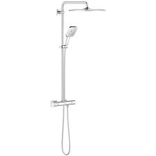 Grohe Rainshower 310 Smartactive Cube Chrome Shower System With Thermostat