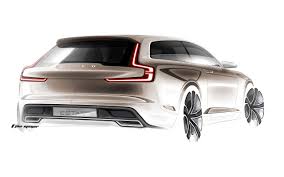 2014 Volvo Concept Estate Sketches 5 2560x1600 Wallpaper Volvo Estate Volvo V40 Volvo