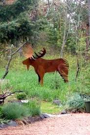 Metal Moose Exterieure Paysage Accessoires Deco Decorations De Jardin En Metal Metal Et Deco Jardin