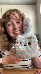 Crochet Rainbow Plush Cat Tutorial with Faux Fur Yarn