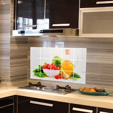 In case you are remodeling your kitchen and you are in search of ideas then you might have to hunt for it in a lot. 75 45cm Kitchen Oilproof Removable Wall Stickers Aluminum Foil Art Decor Home Decal Fruit Oil S Aluminum Foil Art Removable Wall Stickers Kitchen Wall Stickers