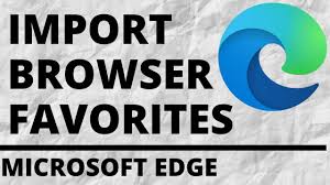 Click tools in the menu bar and then select toolbars. How To Import Favorites Or Bookmarks Into Microsoft Edge Browser Youtube