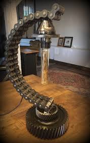 Creative Steampunk Lamp Ideas Industrial Decor Concept Industrial Style Lamps Automotive Furniture Steampunk Furniture