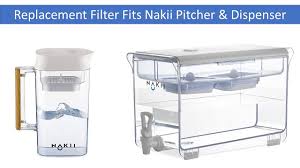 Nakii Water Pitcher Replacement Filter for NFP-100, 3 Count