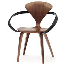 Cherner armchair with metal base. Cherner Dining Armchair Plywood By Norman Cherner
