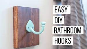 If you're a renter, you don't have many options when it comes to updating your towel rack. Diy Bathroom Hooks Easy 15 Minute Upgrade Idea Youtube