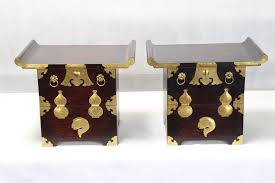 Asian Korean Antique Style End Tables Tansu Tea Tables End Sofa Chests Orientalfurniture Asian Antique Style Tea Table Antiques