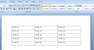 Vba Excel Add Table And Fill Data To The Word Document Excel Macro