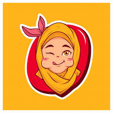 Download a free preview or high quality adobe illustrator ai eps pdf and high resolution jpeg versions. Delicious Hijab Girl Cartoon Mascot Girl Cartoon Cartoon Logo Stick Drawings