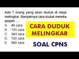 Cara Duduk Melingkar Soal Cpns Matematika Youtube