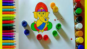 Drawing Ganpati Ganesh Chaturthi 2020 Special Drawing Coloring For Kids Crayon Kids Tv Youtube Ganapati bappa drawing with oil pastels for beginners! drawing ganpati ganesh chaturthi 2020