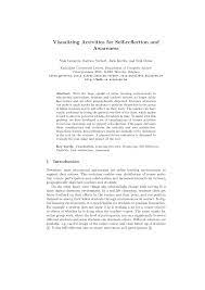 Reflective essays can be academic, or may feature more broadly as a part of a general piece of writing for a magazine, for instance. Pdf Visualizing Activities For Self Reflection And Awareness