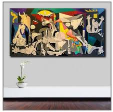 You already know pablo picasso's 1937 painting guernica is among his most revered works, but do you know picasso's painting depicts the bombing of the basque town of guernica on april 26, 1937. Full Square Diamond Painting Wlong Pablo Picasso Guernica Pop Art Picture Of Rhinestones Embroidery Round Mosaic Crafts Js5104 Diamond Painting Cross Stitch Aliexpress