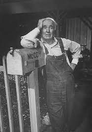 Old - Walter Brennan portrayed Grandpa Amos McCoy in the beloved television  sitcom The Real McCoys, which aired from 1957 to 1963. As the cantankerous  but big-hearted patriarch of a West Virginia