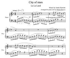 песня ла ла ла ла ла ла ла ла City Of Stars La La Lend Polnye Professionalnye Noty Dlya Fortepiano Fortepiano Noty Fortepiano Noty