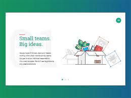 Many small ideas are the germs of bigger ideas, write robinson and schroeder. Small Teams Big Ideas By Shahid Mehmood On Dribbble