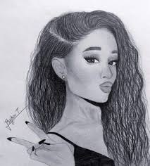 Easy ariana grande face drawing. Cartoon Easy Drawings Of Ariana Grande Novocom Top